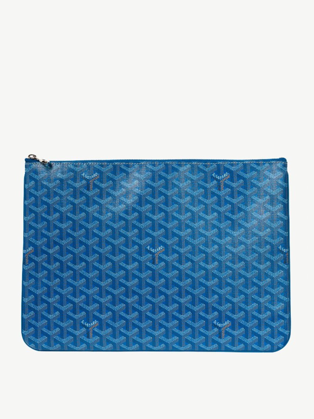 Goyard Senat MGM Sky Blue Goyardine Canvas Pochette